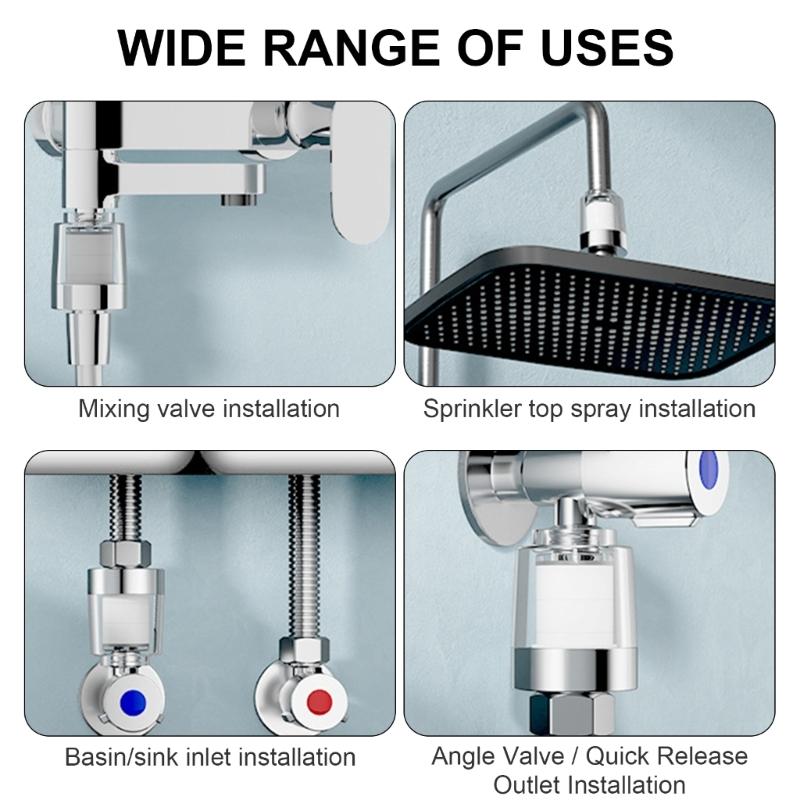 Electric Water Heater Inlet Filter Water Outlet Purifiers Strong Dirt Filter Bathroom Accessories PP Cotton Cartridge