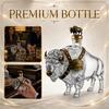 Buffalo Shaped Glass Liquor Bottle High Borosilicate Glass Whiskey Decanter Decorative Spirit Container with Cap for Home Bar Display