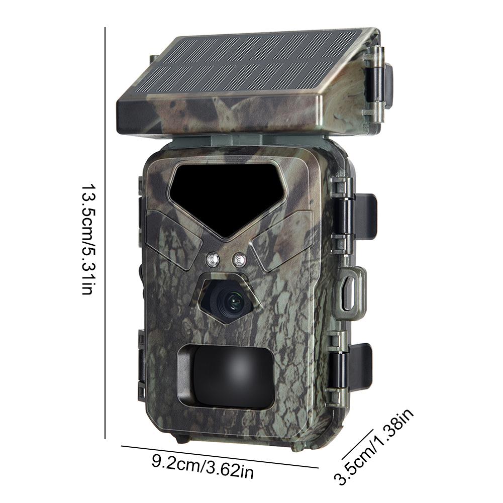 20MP/1080P Solar Trail Camera Waterproof Video Photo Recording Cam Wildlife Monitoring Camera for Outdoor Security