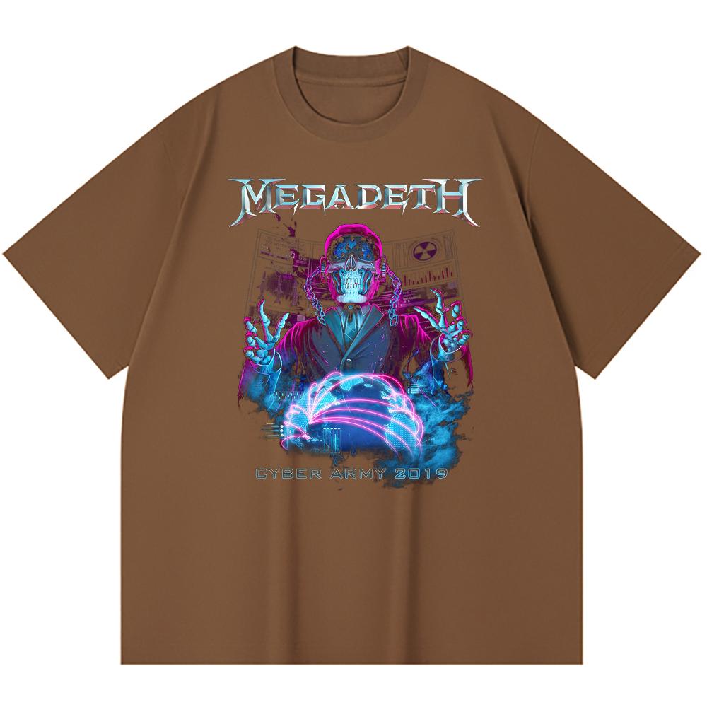 230 g/m² 100% Baumwolle Heavy Metal T-Shirt Rockband Beliebte Musik Druck Unisex Schweres Baumwoll-T-Shirt
