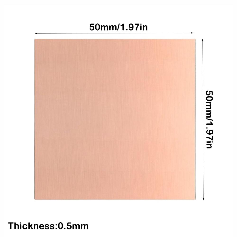 Dimensiuni Multiple Bară de Cupru Rectangulară T2 Cupru Pur Bare Plate Cupru Plat Placare Bijuterii