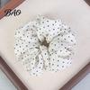 Elegant Daily Hair Decorations Retro Polka Dot Tie for Women Girls, Soft Elastic Scrunchies, Fabric Scrunchies Ponytail Holder, Fashionable