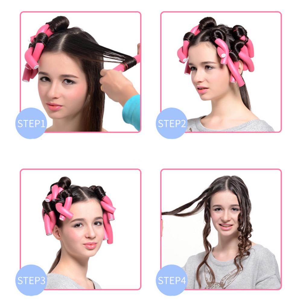 Hair Curler 10Pcs/Set Sponge   Wave Curling Roller Sticks Beauty