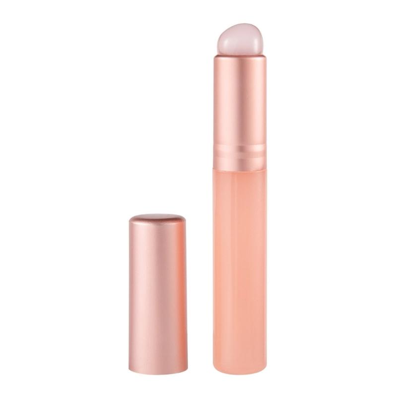 Silicone Lip Brush for Lipstick Lip Gloss Round Head Lip Makeup Brushes with Caps Lipstick Brush Applicator for Travel