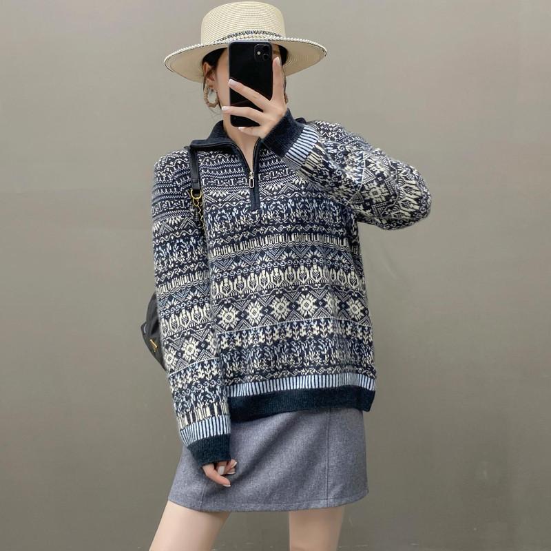 Qinghe 100% Pure Cashmere Women's Sweater - Ultra Soft Luxury Winter Pullover