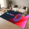 Custom Rug AC Milan Pattern Print Name Text Soft Non‑Slip Floor Carpet for Home Indoor Decoration