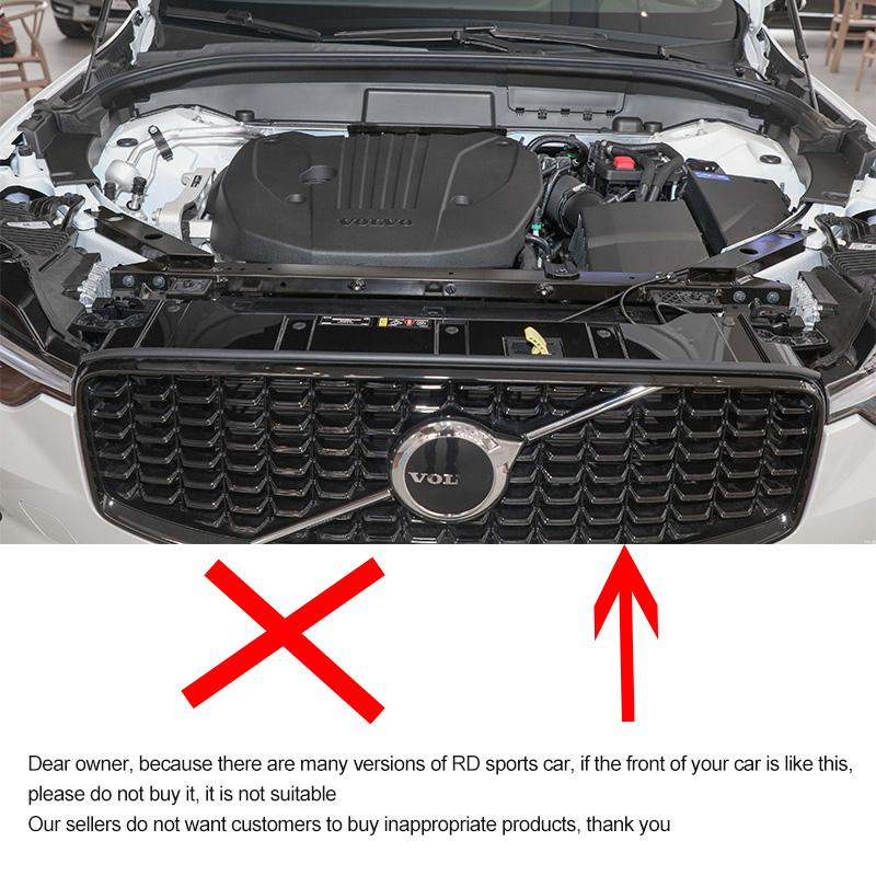 Para volvo xc60 s90 xc40 xc90 v40 s60 v60 v90 v60CC V90CC RD Versão Esportiva Grelha China Faixa Três Cores Adesivo Decorativo para Carro