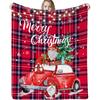 Cartoon Christmas digitalprinted polyester Bedroom velvet flannel cover blanket Fleece soft sofa cover blankets for beds