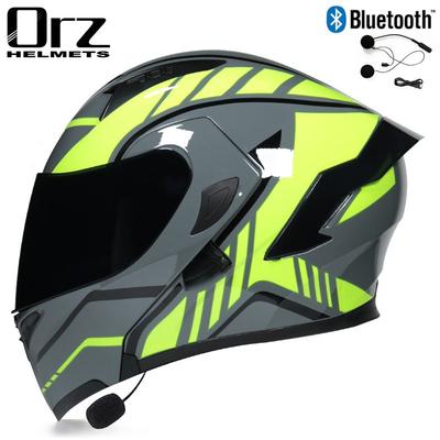Full Face Motorcycle Helmet With Bluetooth Audio Men Women Winter Riding ABS Shell Dual Visor