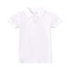 Kinder Weißes Baumwoll-Poloshirt - Kurzarm für Jungen und Mädchen