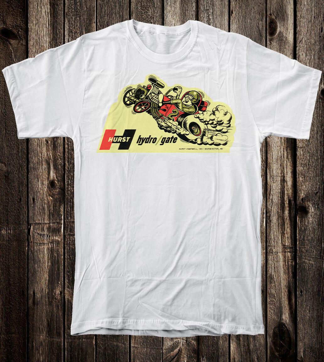 Hot Rod T Shirt Retro Speed Shop Garage Hurst Hydro Gate Drag Race Racing XL