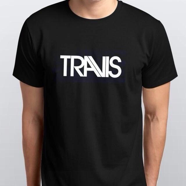 T-SHIRT TRAVIS taglie S M L XL XXL colori Nero, Bianco