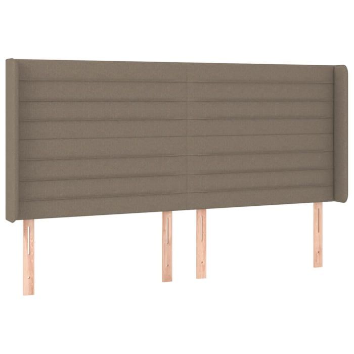 VidaXL LED Headboard Bedroom Furniture Double Bed Accessory Head of Bed Frame Interior Taupe 3124198