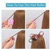Pink Heatless Hair Curlers Self-adhesive Curling Roller Air Bangs Curling Rollers