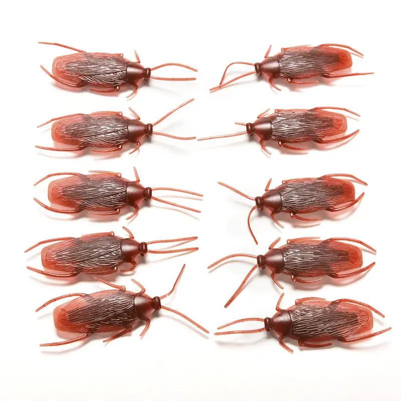 10Pcs Prank Funny Trick Joke Toys Lifelike Model Simulation Cockroach Kids Children Magic Props