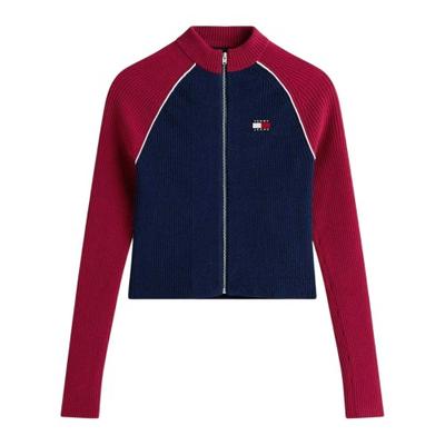 Tommy Jeans Womens/Ladies Colour Block Full Zip Cardigan