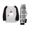 Print Cute Family Set Pajamas, Home Clothes, Family Set Long Sleeve Top Pants Set