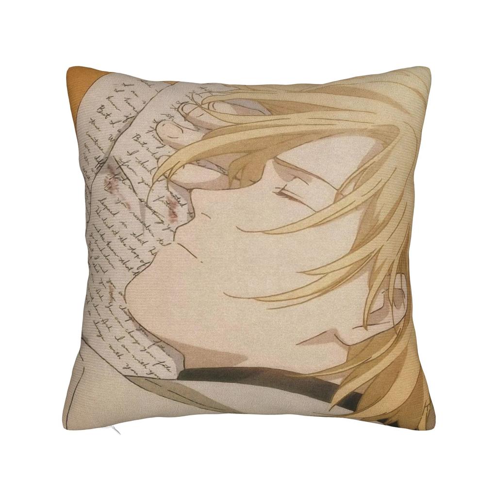 Dekoracyjne Poszewki na Poduszki Banana Fish Akcesoria Anime Poszewka na Poduszkę do Łóżka Pokrowiec na Poduszkę z Zamkiem Błyskawicznym Wielorazowego Użytku