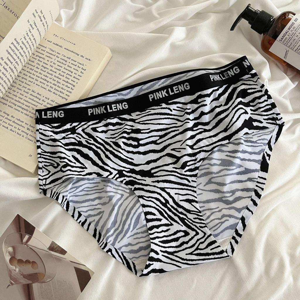 Calcinhas Sem Costura de Seda Gelo Estilo Japonês de Cintura Média - Sem Enrolar, Calcinhas Sexy de Peça Única para Mulheres