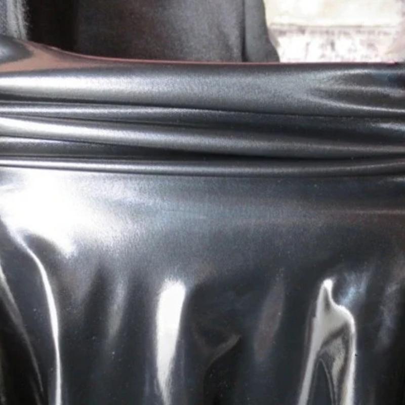 100x145cm Stretch Shiny Glossy Leather Fabric 100*145cm Solid Elastic Mirror Fabric For Clothes Dress Stage Costume DIY Sewing