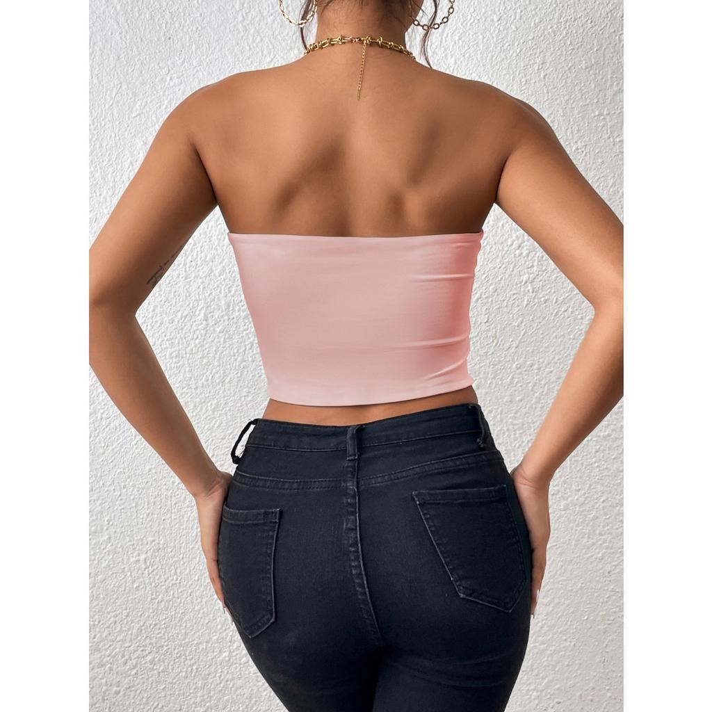 Damen Einfarbiger Alltäglicher Casual BH, Stoßfester und Anti-Hänge-BH, Ohne Stahlbügel, Damen Brustwickel, Geeignet zum Tragen zu jeder Jahreszeit