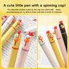 Cute Chicken Click Pen Stress Relief Fidget Toy Exam Must Have 0.5mm Fast-Drying Ink Gel Pen for School Office Back To School