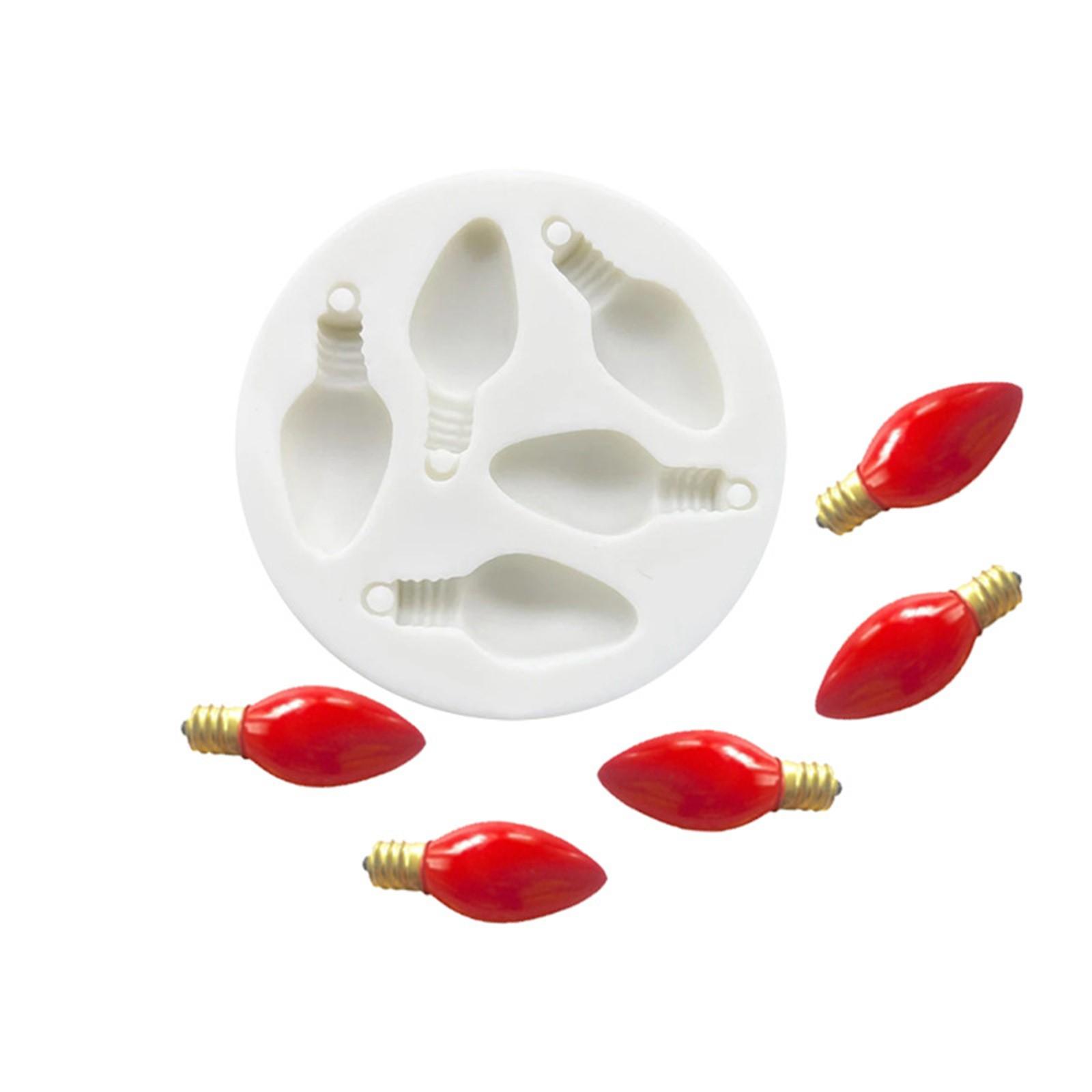 

Силиконовая форма в виде рождественской лампочки, форма для выпечки шоколадных кексов, инструменты для помадки One Size