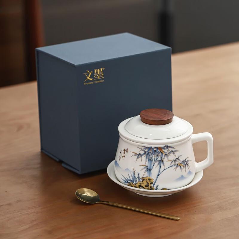 Wen Mo  Rich Bamboo World  Ceramic Tea and Coffee Cup