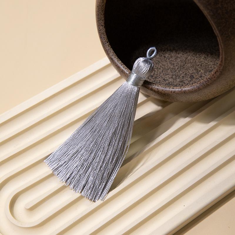 8Cm Pull Circle Fringed Ear Polyester Fringed Antique Hanging Ear Bookmark Sachet Jewelry Accessories Diy Small Pendant