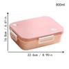 Stainless Steel Lunch Box Stainless Steel Leakproof Food Containers Large Capacity Food Storage Compartment Prep Lunchbox For