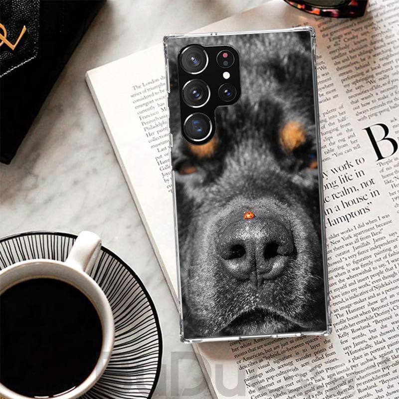 Rottweiler Dog Cover For Samsung Galaxy S23 S22 S24 S25 Ultra Phone Case S21 Plus S20 FE S10 + S25Ultra Print Fundas S23 S22 S24