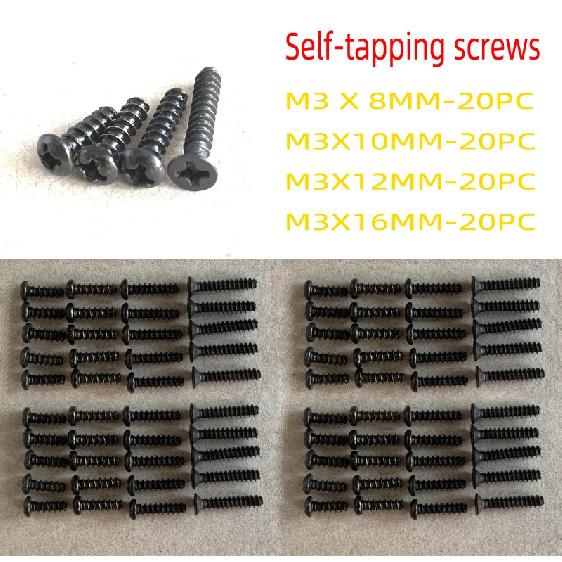 80Pcs HSP 1/10 screws Upgrade Required (02092.02096.02097.08024)(02081.02082.02083.02087) for 94123 94111 94170 94107