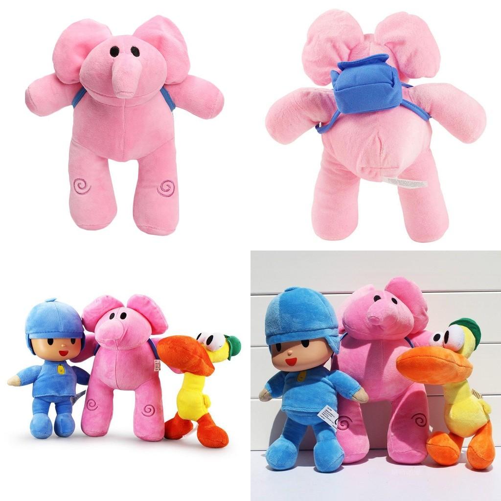 Adorable Set Of 4 Pocoyo Elly Pato Loula Soft Plush Stuffed Figure Toy Dolls For Kids