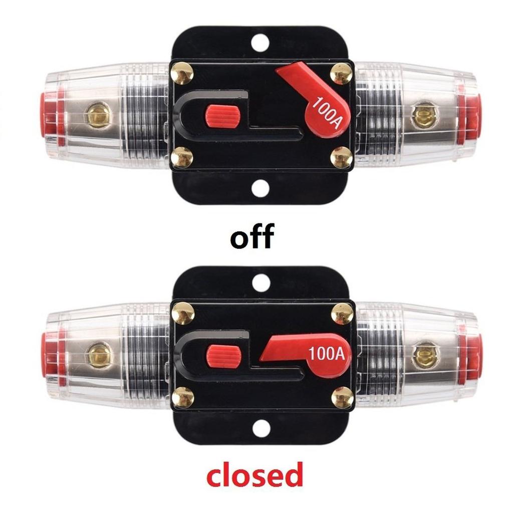 Holders 40amp 20A 30A 50A 60A 80A 100A 150A Circuit Breaker For Car Audio And Amps Overload Nverter 12V-24V Replace Fuses