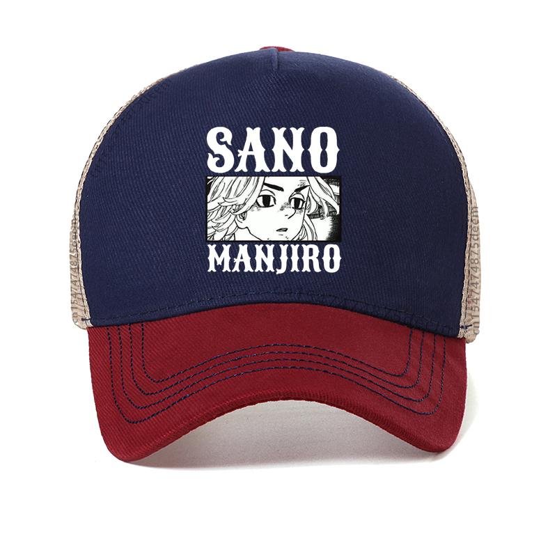 Hot Japanese Anime Tokyo Revengers Men hat Chifuyu Matsuno Graphic baseball cap Anime Unisex Summer Mesh vent caps