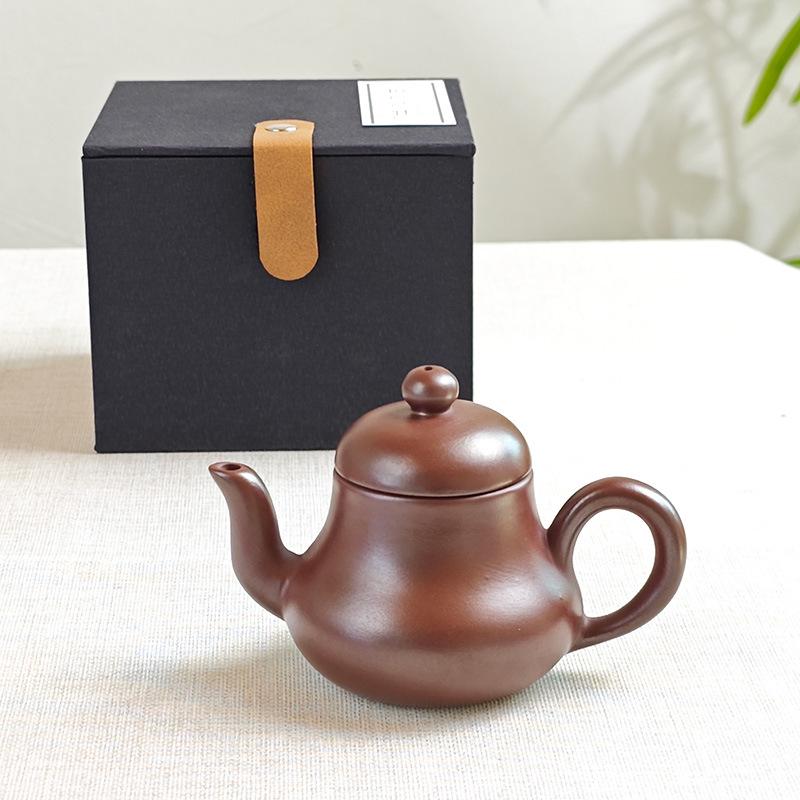 Chaozhou Siting Retro Semi-Handmade Gongfu Teapot – Exquisite Zisha Ceramic with Ancient Charm for Home Use.