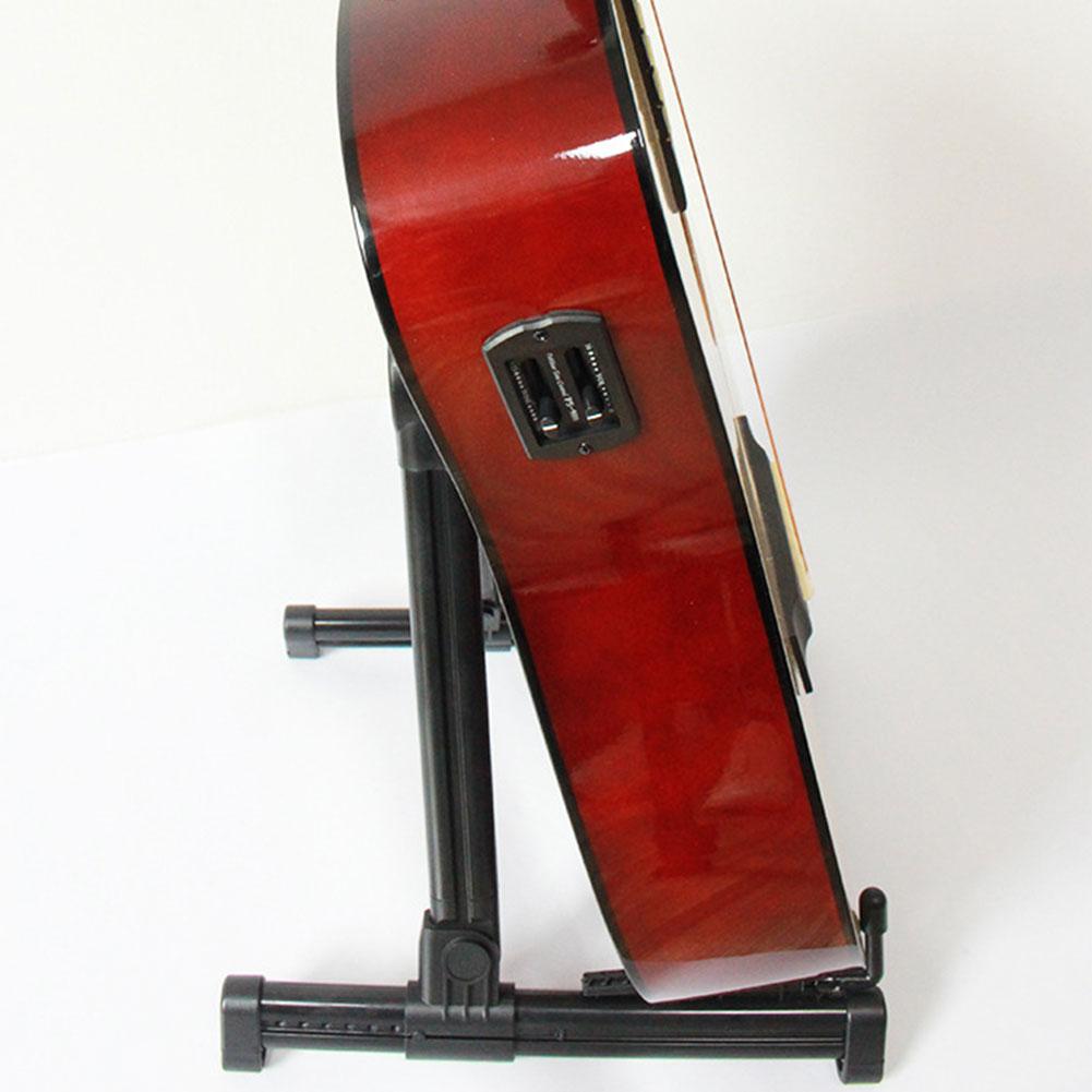 Vertical Guitar Stand Foldable and Adjustable Instrument Display Ukulele Pipa Bass Folk Classical Electric Wood Guitar Stand
