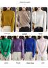 Women's 100% Pure Wool Hollowed Cable Knit Sweater, Half-High Neck, Drop Shoulder Pullover, Casual Versatile Knitwear