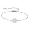 LIKGREAT Braccialetto con Ciondolo Santa Dinfna per Donne Uomini Santi Cattolici Regali per la Salute Mentale Sollievo dall'Ansia Gioielli in Acciaio Inossidabile