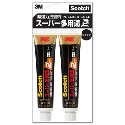 

[.co.jp limited] 3M скотч суперсильный клей Premier Gold Super Versatile 2 черный 20 г x 2 9006