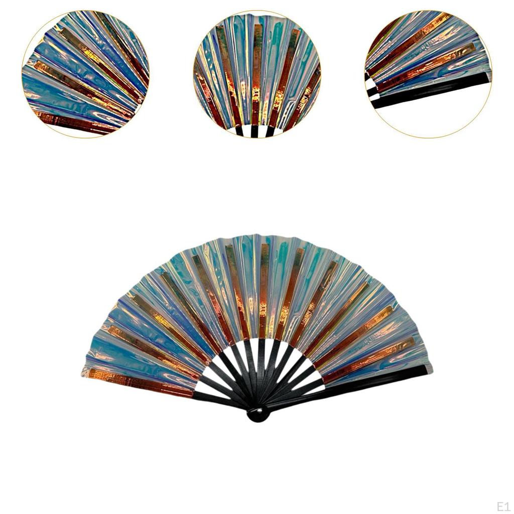 Folding Dancing Fan Creative Decoration Photo Props for Performance Party Line