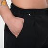 Naidian Men's Straight-Leg Elastic Waist Work Trousers