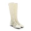 Women's Low-heeled Net Boots Spring and Summer New Thick-heeled Net Boots Sexy Versatile Large-size Guy Cool Boots