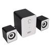 USB Powered Desktop Speakers Computer Speakers with Subwoofer for PC Laptop Tablet DesktopDazzle Version Black White