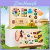 Wooden Switch Game Board Children Puzzle Toy Set With Led Lights For Preschool Early Education And Interest Cultivation