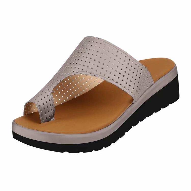 

Women s sandals summer toe beach sandals 43 абрикосовий
