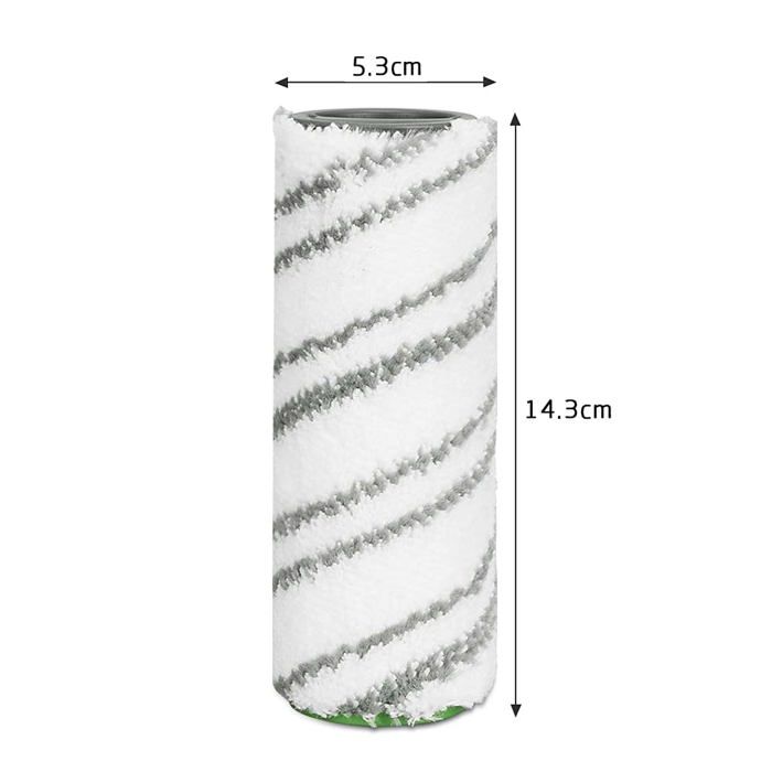 Lot de 4 rouleaux de rechange compatibles Kärcher FC3/FC5/FC7 – microfibre lavable pour sols durs