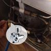 R134A Refrigerator Freon Recharge Hose Kit, R134A AC Refrigerant Charging Hose Gauge, Bullet Piercing Valve Hose Refrigerant Can Tap