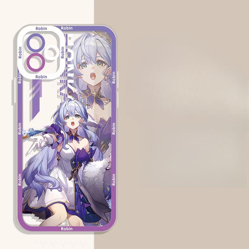 Honkai Star Rail Robin Acheron Etui Dla Samsung S24 S20 S21 S22 S23 S30 Plus Ultra S20 S21 S23 FE A35 A55 A32 A34 A54 A53 Pokrowiec