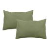 Set of 2 Palace Pure Washed Dyed Cotton Pillowcases 63 Threads/cm² South Wind - Palace Mousse - Set of 2 Pillowcases 50 X 70 Cm
